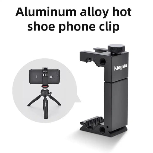 KingMa Aluminum Alloy Hot Shoe Phone Clip - 2