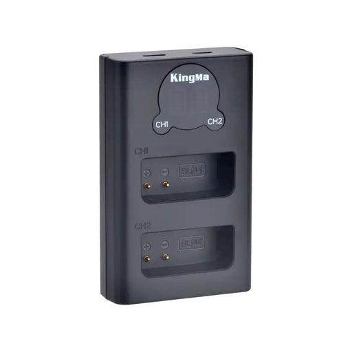 KingMa BLN-1 Battery Charger | Olympus | Dual Slot LCD Display - 2