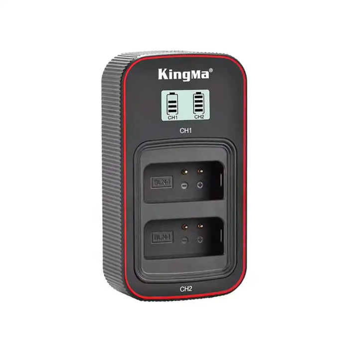 KingMa BLN-1 Charger | Olympus | Dual Slot | LCD - 1