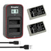 KingMa BLS-5 Set | Olympus | 1150mAh Battery | Dual Charger | LCD - 1