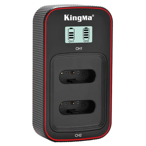 KingMa BLX-1 Charger | Olympus | Dual Slot | LCD - 1