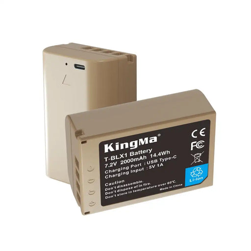 KingMa BLX-1 | Olympus | 2000mAh | Replacement Battery | USB Type-C Port - 2