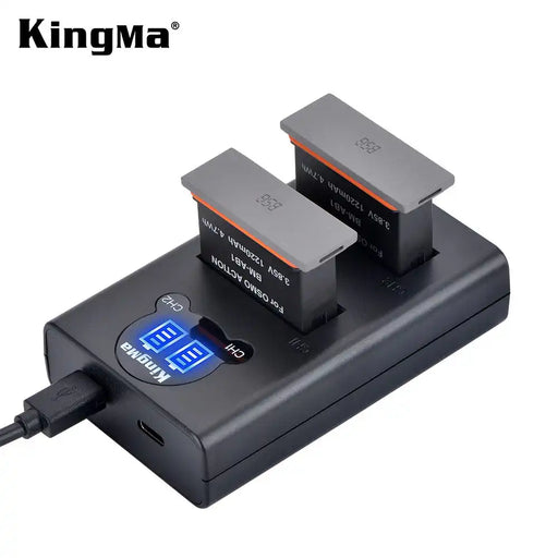 KingMa BM-AB1 Set | DJI | 1220mAh Battery | Dual Charger - 2