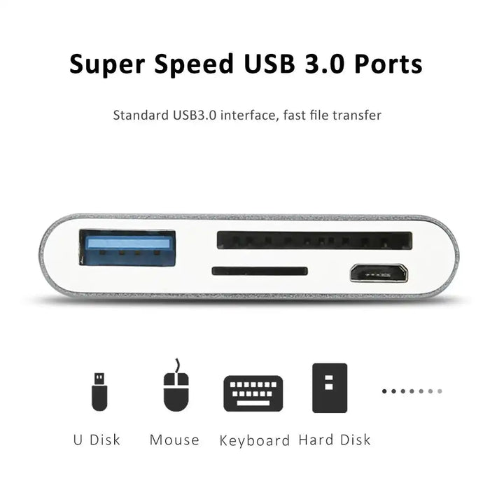 KingMa BM-U008 | USB 3.0 TF & SD Card Reader | USB Type-C - 3