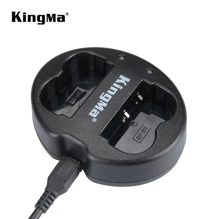 KingMa BP-511 & BP-511A Charger | Canon | Dual Slot | LED - 3