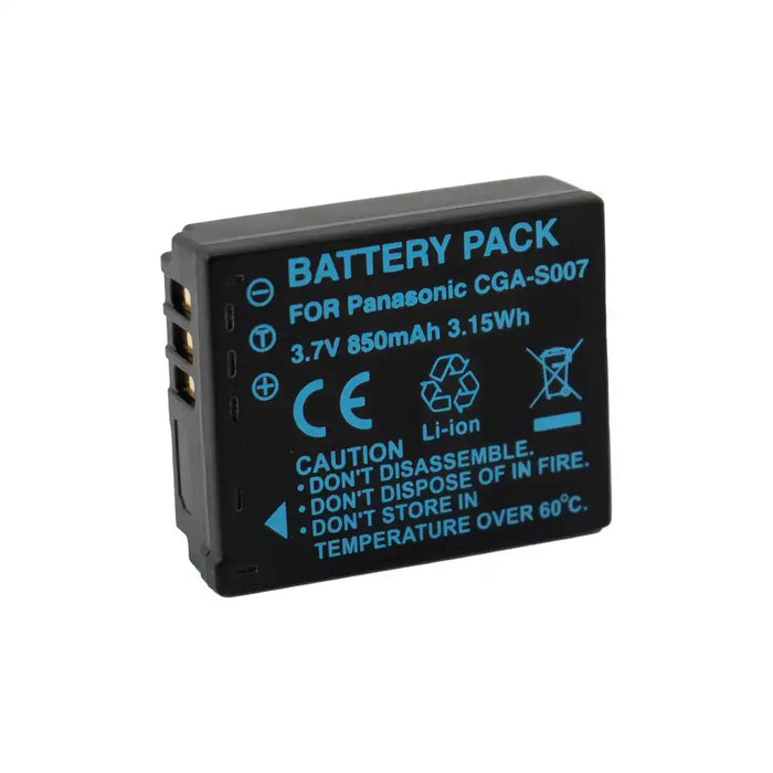 KingMa CGA-S007 | Panasonic | 850mAh | Replacement Battery - 3