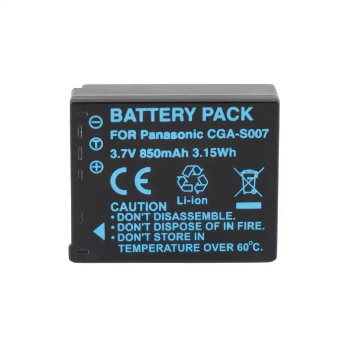 KingMa CGA-S007 | Panasonic | 850mAh | Replacement Battery - 1