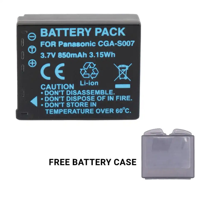 KingMa CGA-S007 | Panasonic | 850mAh | Replacement Battery - 4