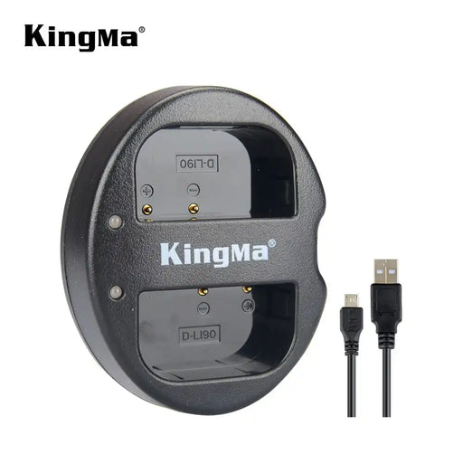 KingMa D-Li90 Charger | Pentax | Dual Slot | LED - 1