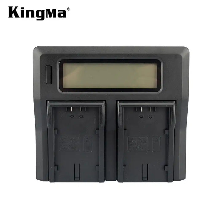 KingMa DC-LCD-VBG6 Charger | Panasonic | Dual Slot | DU & VBG Series | AC/DC | LCD - 1