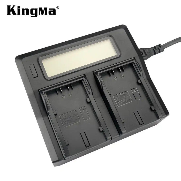 KingMa DC-LCD-VBG6 Charger | Panasonic | Dual Slot | DU & VBG Series | AC/DC | LCD - 3