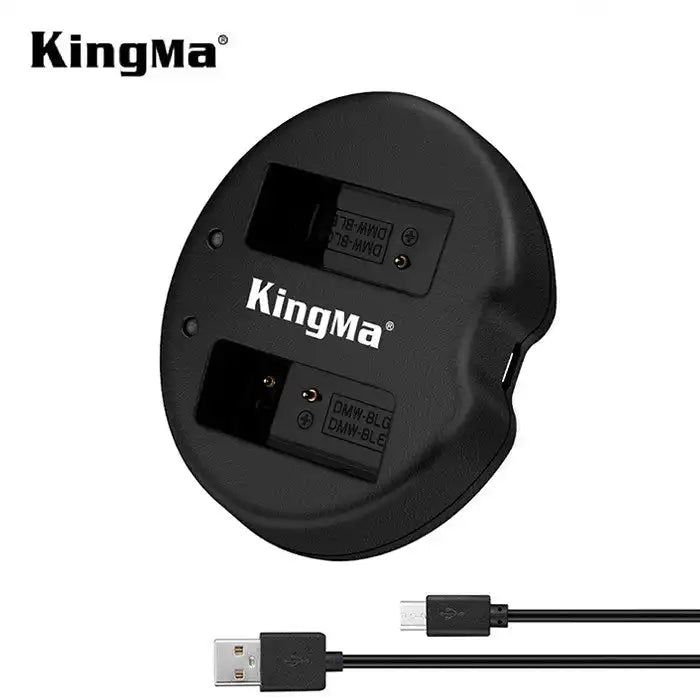 KingMa DMW-BLE9 & DMW-BLG10 Charger | Panasonic | Dual Slot | LED - 1