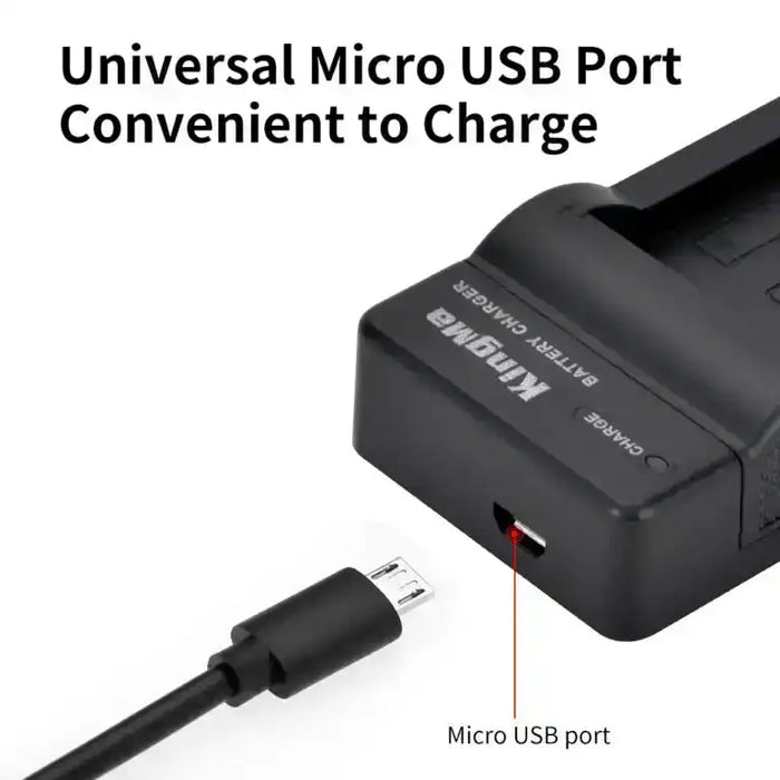 KingMa DMW-BLH7E Charger | Panasonic | Single Slot | LED - 2