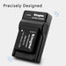 KingMa DMW-BLH7E Set | Panasonic | 600mAh Battery | Single Charger | LED - 4