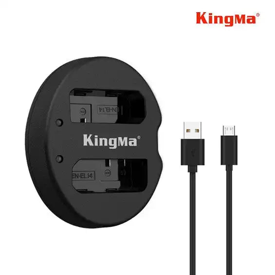 KingMa EN-EL14 Charger | Nikon | Dual Slot | LED - 1