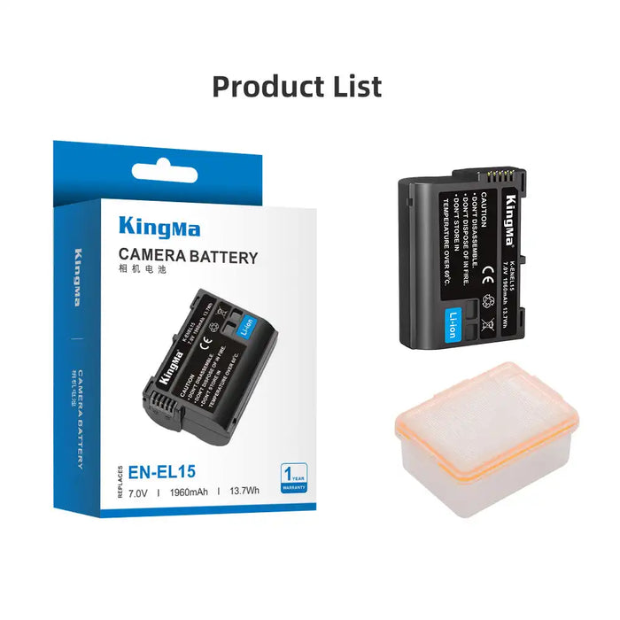 KingMa EN-EL15 | Nikon | 1960mAh | Replacement Battery - 6