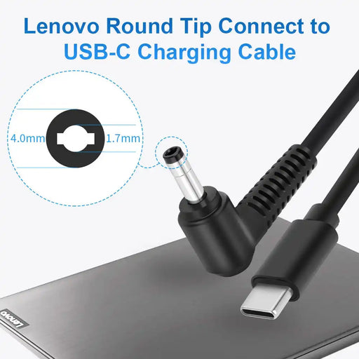 KingMa Fast Charging Cable | Lenovo | Round Tip 4.0mm x 1.7mm to Type-C Cable - 2