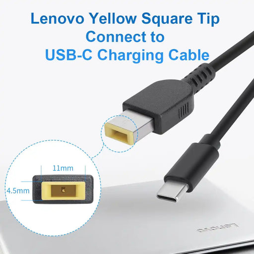 KingMa Fast Charging Cable | Lenovo | Square Tip 11mm x 4.5mm to Type-C Cable - 2