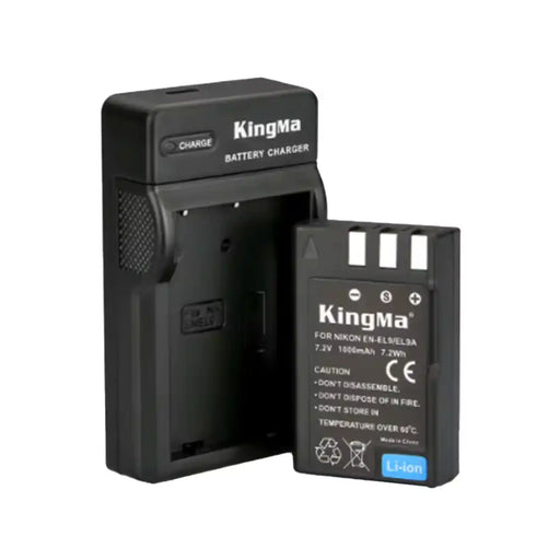 KingMa EN-EL9 Set | Nikon | 1000mAh Battery | Single Charger | LED - 1