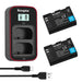 KingMA LP-E6 Set | Canon | 1960mAh Battery | Dual Charger | LCD - 1