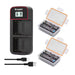 KingMa NP-F550 Set | Sony | 2200mAh Battery | Dual Charger | LCD - 1