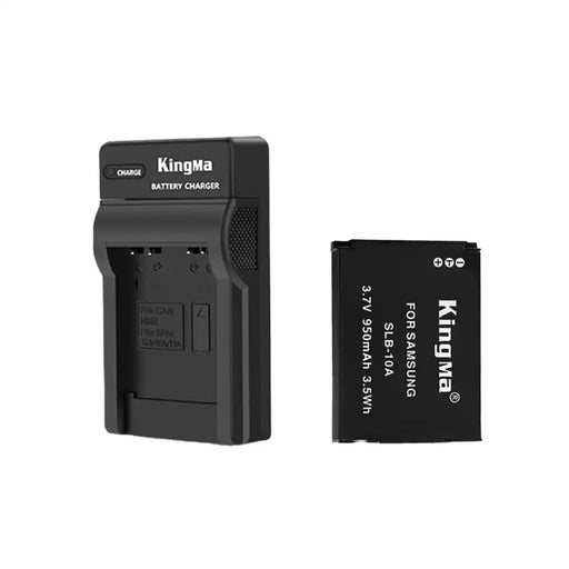 KingMa SLB-10A Set | Samsung | 950mAh Battery | Single Charger | LED - 1