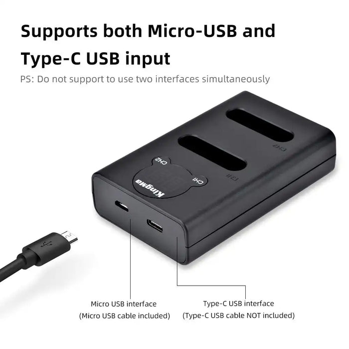 KingMa Li90B & Li92B Set | Olympus | 1100mAh Battery | Dual Charger - 6