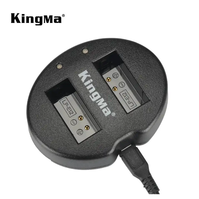 KingMa LP-E12 Charger | Canon | Dual Slot | LED - 2