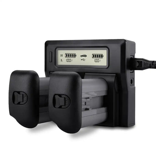 KingMa LP-E19 / LP-E4N Smart AC DC Charger | Canon | Dual Slot | LCD Display - 2