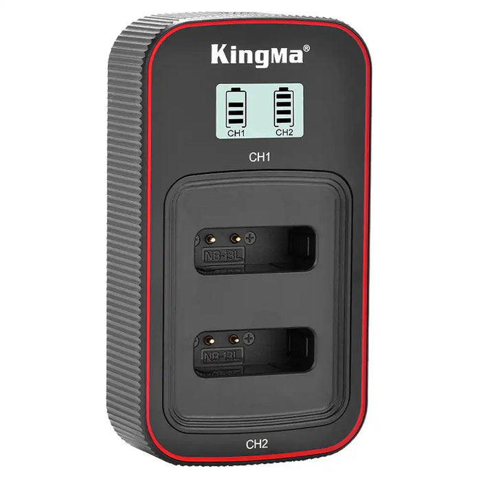 KingMa NB-13L Charger | Canon | Dual Slot | LCD - 1