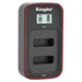 KingMa NB-13L Charger | Canon | Dual Slot | LCD - 1