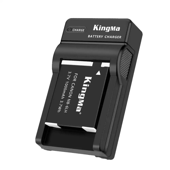 KingMa NB-6LH & NB-6L Set | Canon | 1000mAh Battery | Single Charger | LED - 1