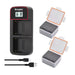 KingMa NP-F970 Set | Sony | 6600mAh Battery | Dual Charger | LCD - 1