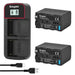 KingMa NP-F970 Set | Sony | 6600mAh Battery | Dual Charger | LCD - 1