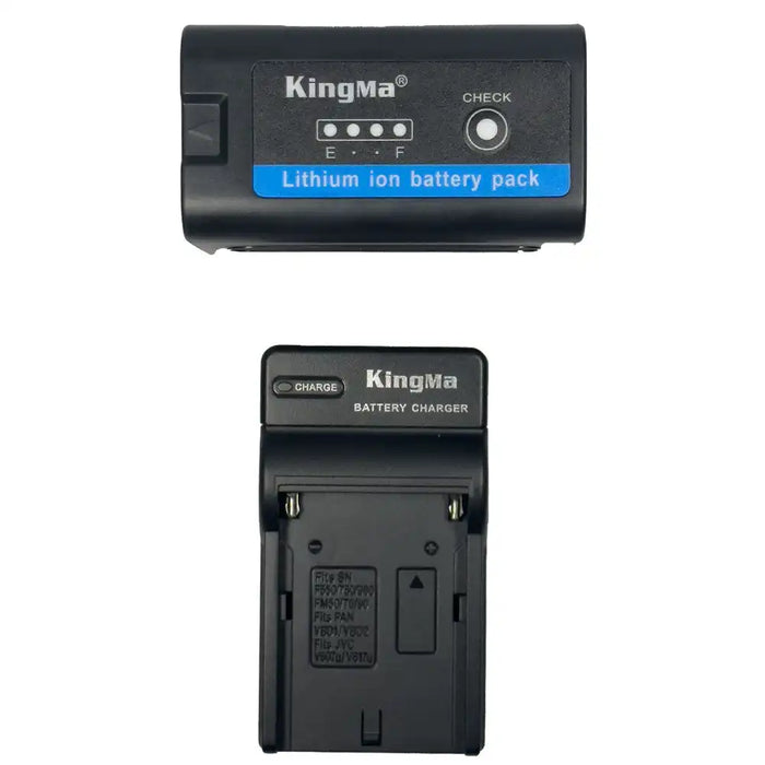 KingMa NP-F990 Set | Sony | 13400mAh Battery | Single Charger | LED - 1