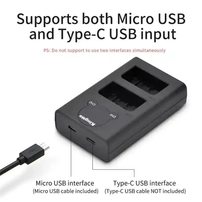 KingMa NP-FW50 Set | Sony | 1080mAh Battery | Dual Charger - 4