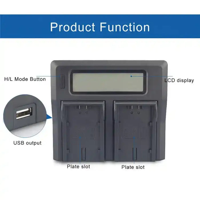 KingMa NP-T125 Smart AC/DC Charger | FujiFilm | Dual Slot - 4