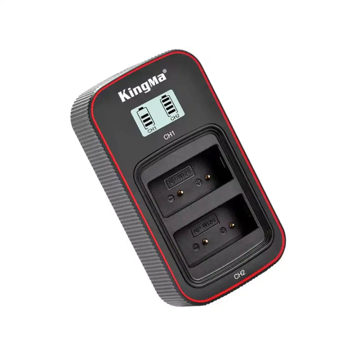 KingMa NP-W126 Charger | Fujifilm | Dual Slot | LCD - 1