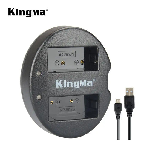 KingMa NP-W126 Charger | Fujifilm | Dual Slot | LED - 1