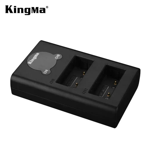 KingMa NP-W126 / W126s Battery Charger | Fujifilm Camera | Dual Slot LCD Display - 2