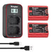 KingMa NP-W235 Set | Fujifilm | 2400mAh Battery | Fast Dual Charger | LCD - 1