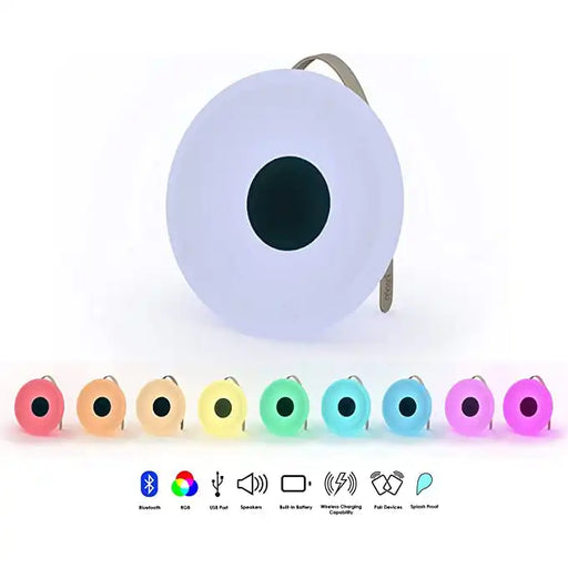 Mooni Eclipse LED Speaker | Bluetooth | 10 Colour Modes(4 Light Settings) - 2