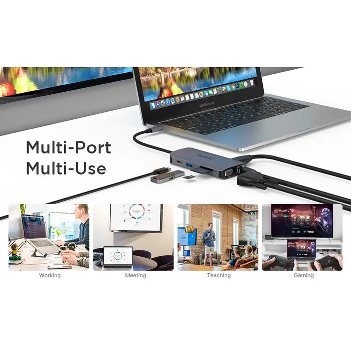 SuperFast Charging 9 Port | USB-C Hub - 8