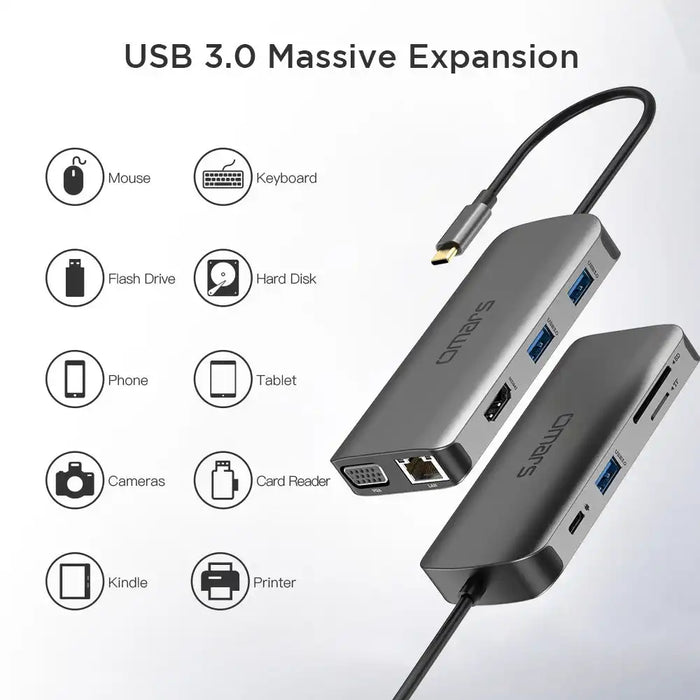 SuperFast Charging 9 Port | USB-C Hub - 2