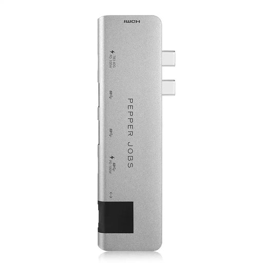 PEPPER JOBS Dual USB-C Hub with 4K HDMI | Apple | MacBook Pro 13’/15’/16’ & McBook Air - 2