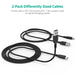 USB-A to USB-C Data Sync and Fast Charging Cable | 2pcs - 3